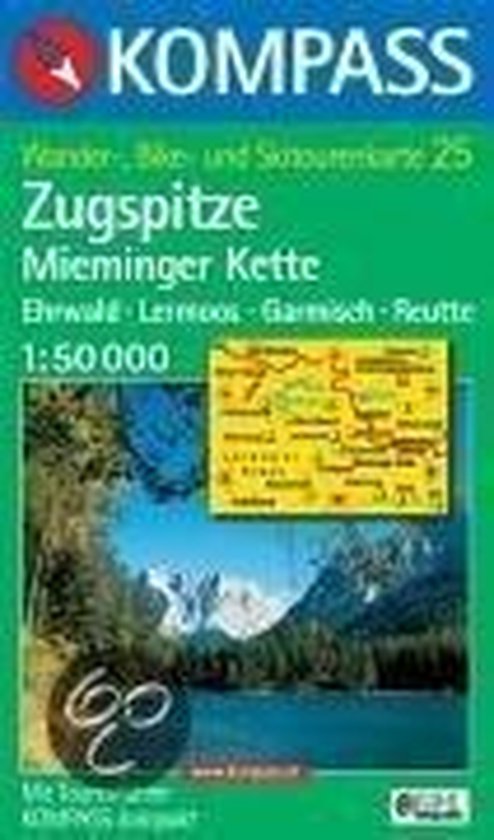 25: Ehrwald - Lermoos-Mieminger Kette 1:50, 000 - cover