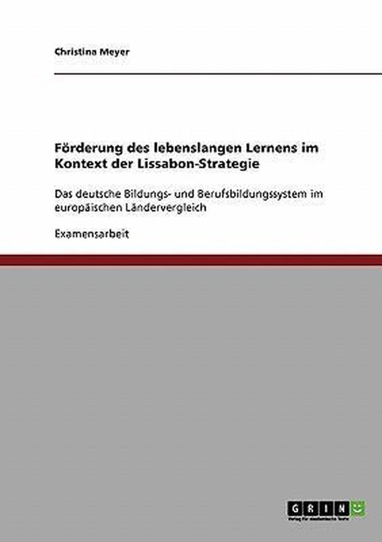 Foerderung des lebenslangen Lernens im Kontext der Lissabon- ... - cover