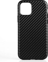 iPhone 11 Pro Max hoesje - gel case carbonlook - zwart - GSM Hoesje - Telefoonhoesje Geschikt Voor: Apple iPhone 11 Pro Max