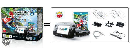 Nintendo Wii U 32GB Console Premium Bundel Zwart + Mario Kart 8 - Nintendo