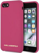 Karl Lagerfeld Silicone Back Case - Geschikt voor Apple iPhone 7 (4.7") - Fuchsia