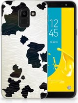 Geschikt voor Samsung Galaxy J6 2018 TPU Hoesje Design Koeienvlekken