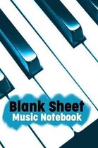 Blank Sheet Music Notebook
