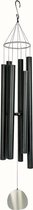 Carillon éolien Nature's Melody aluminium - longueur 106 cm - tubes sonores accordés - noir
