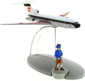 Kuifje / Tintin - Het vliegtuig van British European Airways met Kuifje figuur (Moulinsart)