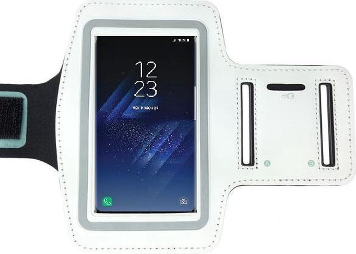 Samsung Galaxy S8 Wit Sport Armband hoesje | bol.com