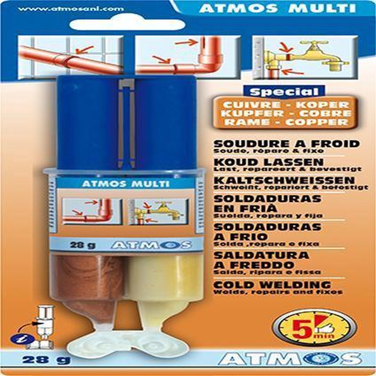 Atmos koud lassen koper Atoms 'Multi' 28 gr