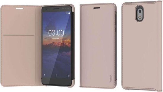 Slim Flip Cover Nokia 3.1 - Beige