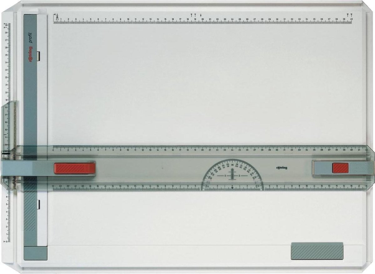 rOtring Profil tekentafel | met metrische liniaal en meetgeleiders | A3 ...