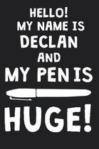 Hello! My Name Is DECLAN And My Pen Is Huge!
