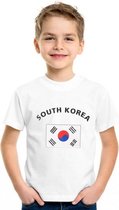Kinder t-shirt vlag South Korea L (146-152)