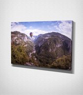 Hot Air Balloon Flying Over Yosemite Canvas - 30 x 40 cm