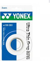 Yonex Overgrip Ac130-3ex Extra Dun 3 Stuks Wit