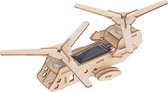 3D Houten Puzzel op Zonne-energie, Chinook Helikopter, WCT068, 18,2 x 11,4 cm-