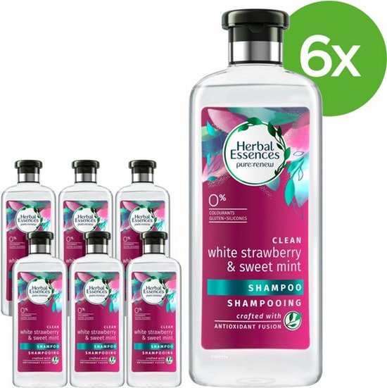 Herbal Essences Shampoo White Strawberry and Sweet Mint X6