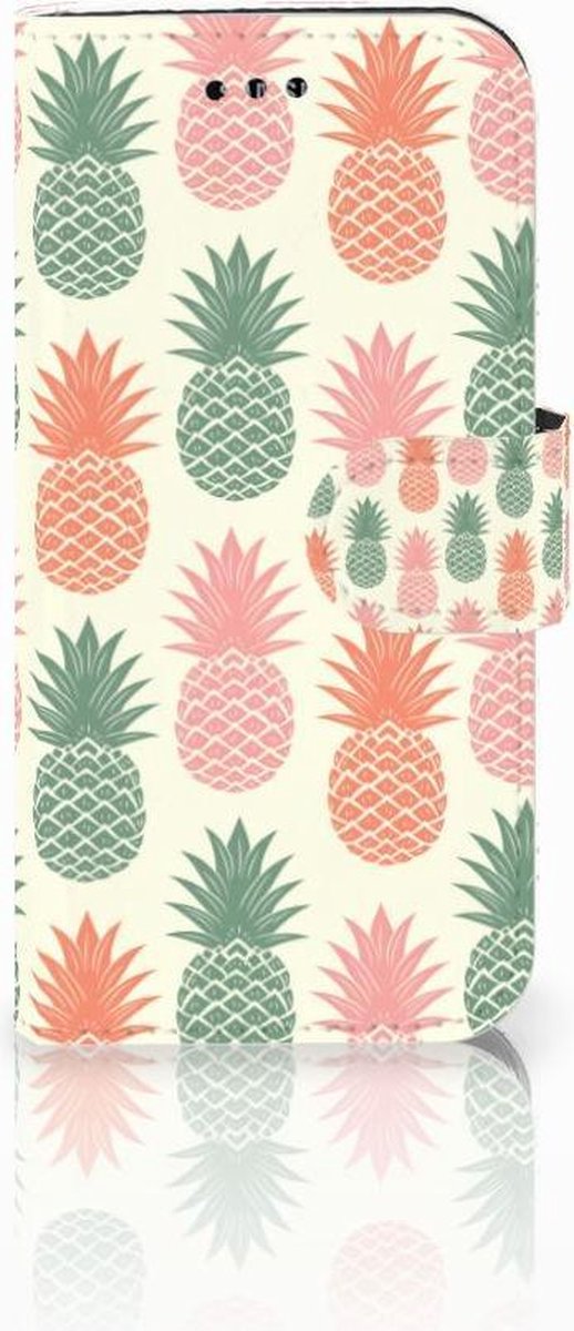 Book Case voor Samsung Galaxy A3 2017 Book Cover Ananas