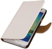 Mobieletelefoonhoesje.nl - Samsung Galaxy A3 Hoesje Effen Bookstyle Wit