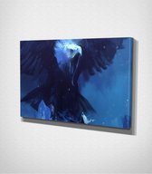 Eagle - Painting Canvas - 100 x 70 cm - Schilderij - Canvas - Slaapkamer - Wanddecoratie  - Slaapkamer - Foto op canvas