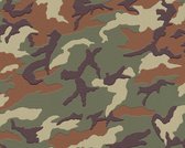 A.S. Création behangpapier camouflage groen en  - AS-369406 - 53 cm x 10,05 m