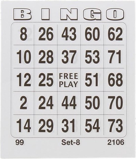 Tips Beschaven Onderdrukking 5 Bingoblokken in verschillende kleuren met 100 vel per bingoblok nummers 1  t/m 75 | bol.com