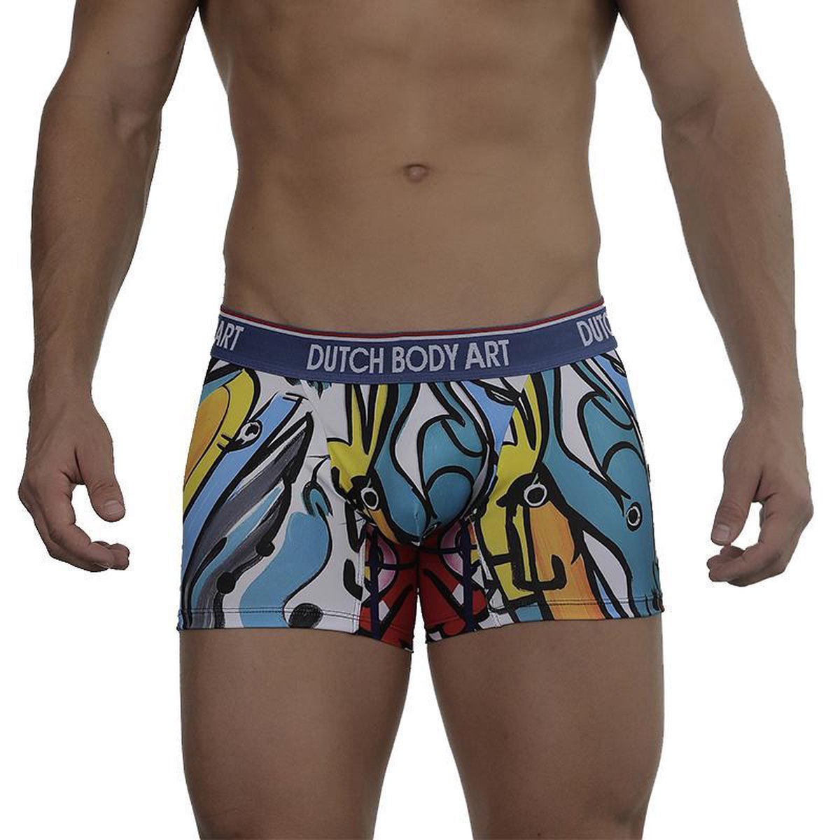 Boxershort - Dutch Body Art - Schilderij Roy Valentijn - The Pakistani camel thrunk - Maat XL