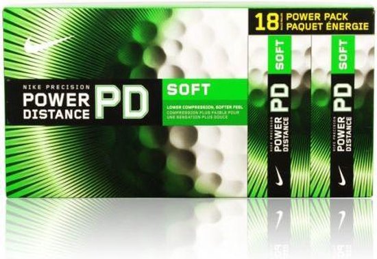 Nike Power Distance 7 soft BI-L 18 pack golfballen | bol.com