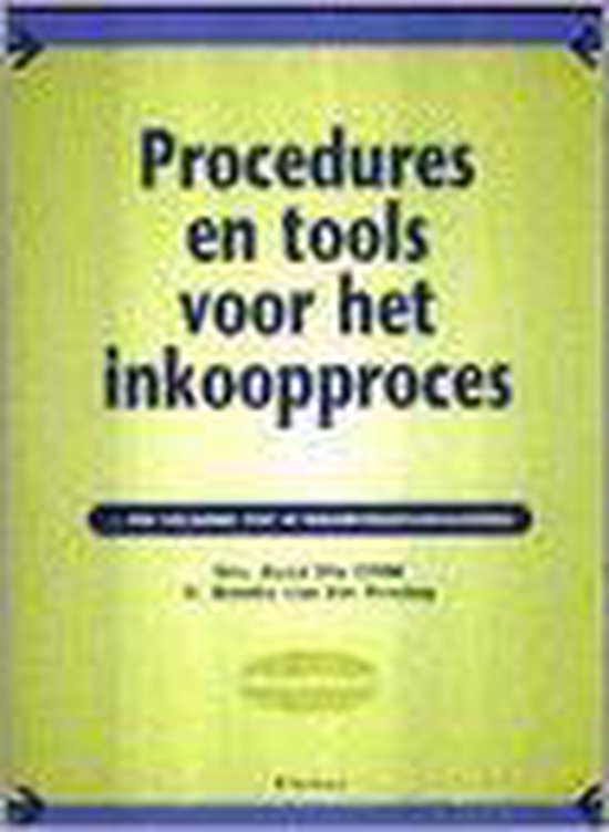 Procedures En Tools Voor Het Inkoopproces - Ruud Plu | Do-index.org