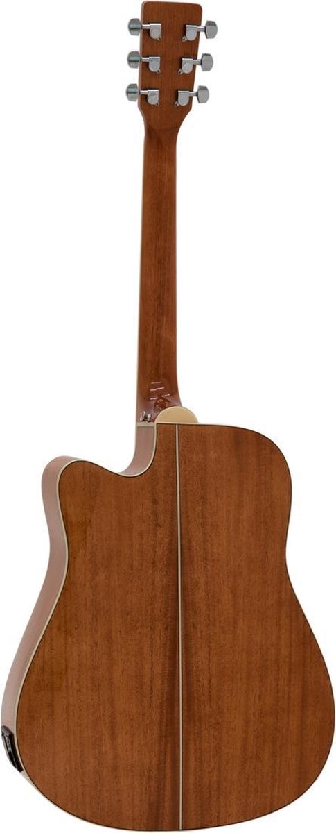 Dimavery - Gitaar - Volwassenen - JK-500 Western Cutaway Natuur