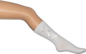 Bonnie Doon - Kinderen - Satin Ribbon Knee-High - Off Wit - maat 21/22