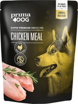 PrimaDog Kip Pouch - Hondenvoer - 600 gram 8 stuks