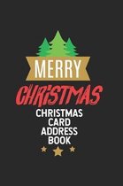 Merry Christmas Christmas Card Address Book