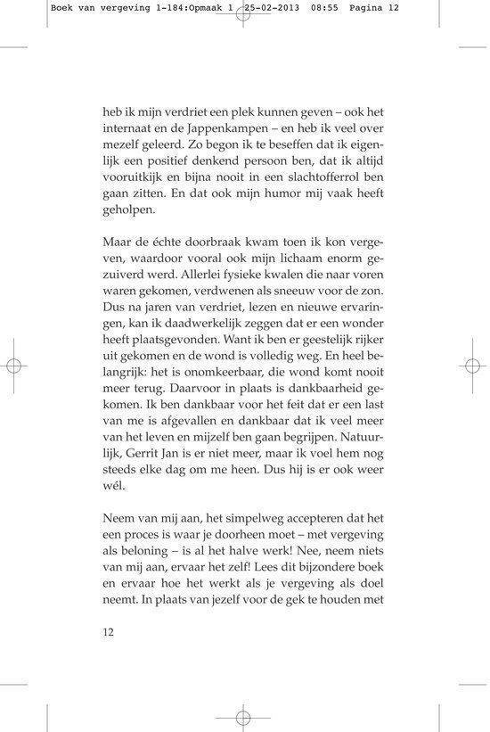 Pagina 12 met tekst over vergeving en zelfvergeving.
