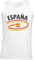 Witte heren tanktop Spanje XL