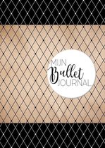 Mijn Bullet Journal “Zwart – Ruit” + Set van 12 Bujo Stencils + 1 Letter Sjabloon verpakt in een handige A5 Zipperbag