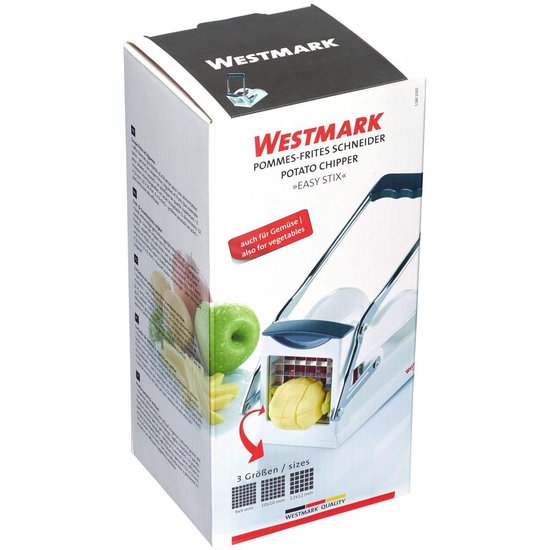 Westmark Sturdy Frietsnijder - Met Drie Messen - Wit - Westmark