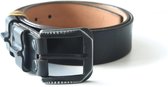 Tannery Leather Kledingriem Herenriem Leer - Zwart - 105 cm