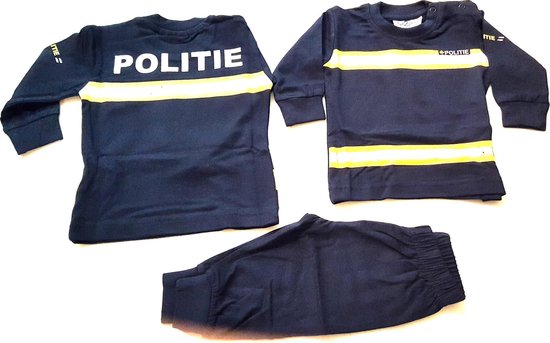 Fun2Wear | Politie Pyjama | Navy Blauw | Maat 80