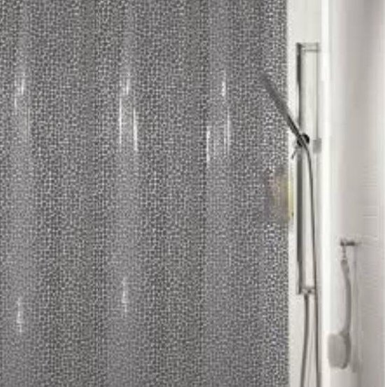 SPIRELLA Galet douchegordijn 100 PVC 180 x 200 cm DONKERGRIJS
