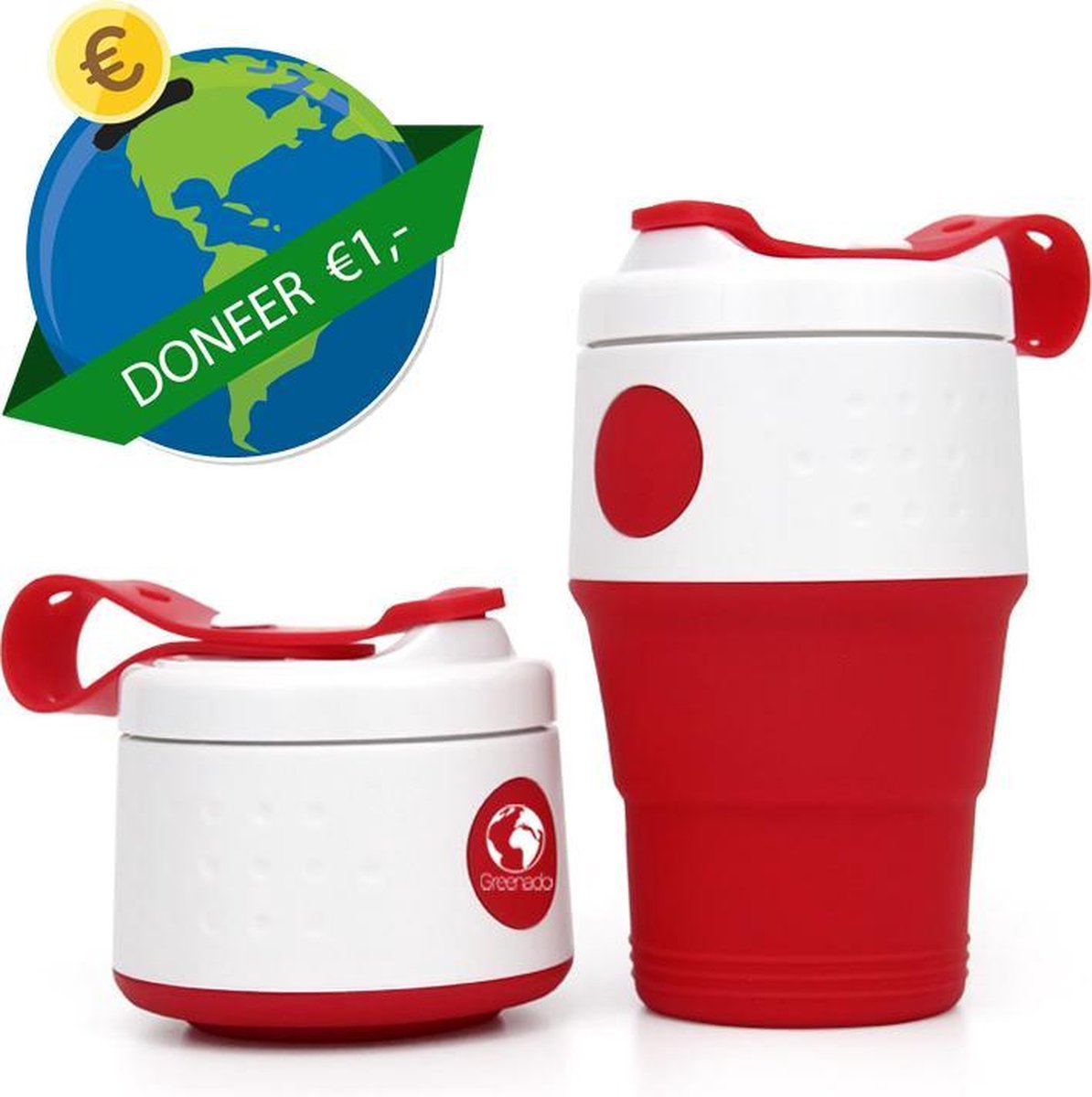 Indica ze Eenheid Herbruikbare opvouwbare koffiebeker - meeneem beker - coffee to go -  milieuvriendelijk... | bol.com