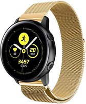 Milanese Loop Armband Voor Samsung Galaxy Watch Active 1/2 40/44 MM - Milanees Horloge Band - Goud Kleurig