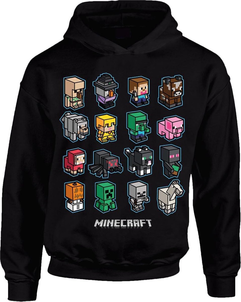 Minecraft Mini Mobs - Jongens Trui Zwart -11-12 Jaar | bol.com