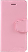 Zacht roze luxe  bookcase voor iPhone 7/8/SE 2020 - ROZE - GOOSPERY