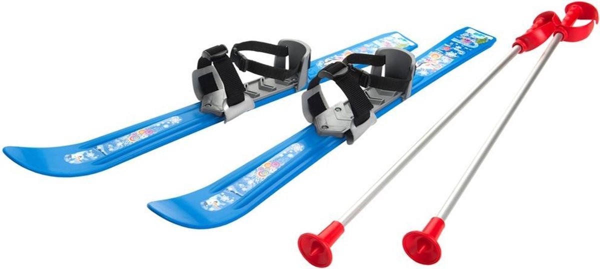 Kinderski's met skistokken - Skiset Mini Skies - Kinder Skis Blauw | bol.com