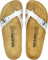 Nelson dames slipper - Zilver - Maat 40