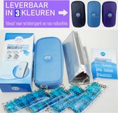 Koeltas DONKERBLAUW Opbergtas voor Insuline Spuiten / Prikpennen voor Diabetes | Ideaal voor vakantie en op reis | Gekoelde opslag bij suikerziekte | Compacte opslag voor Diabetis benodigdhed