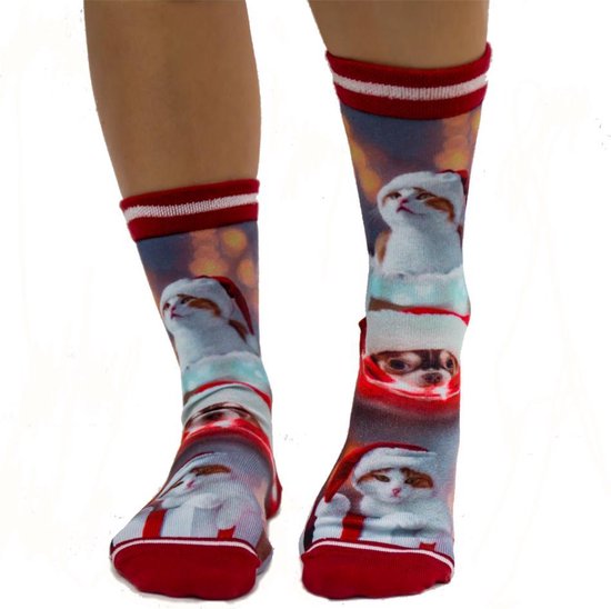 Sock My Christmas animals - Damessok – Katoen – geprinte sok 39/42