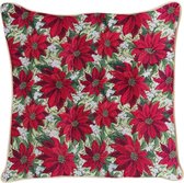Signare Kussenhoes - Xmass - Poinsettias - Kerstster - Kerst