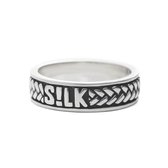 SILK Jewellery - Zilveren Ring - Crossline - 130.16 - Maat 16