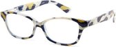 Leesbril Readloop Cauris-Blauw/Wit/Okergeel 2604-05-+1.50 +1.50