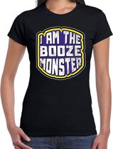 Halloween booze monster verkleed t-shirt zwart voor dames S